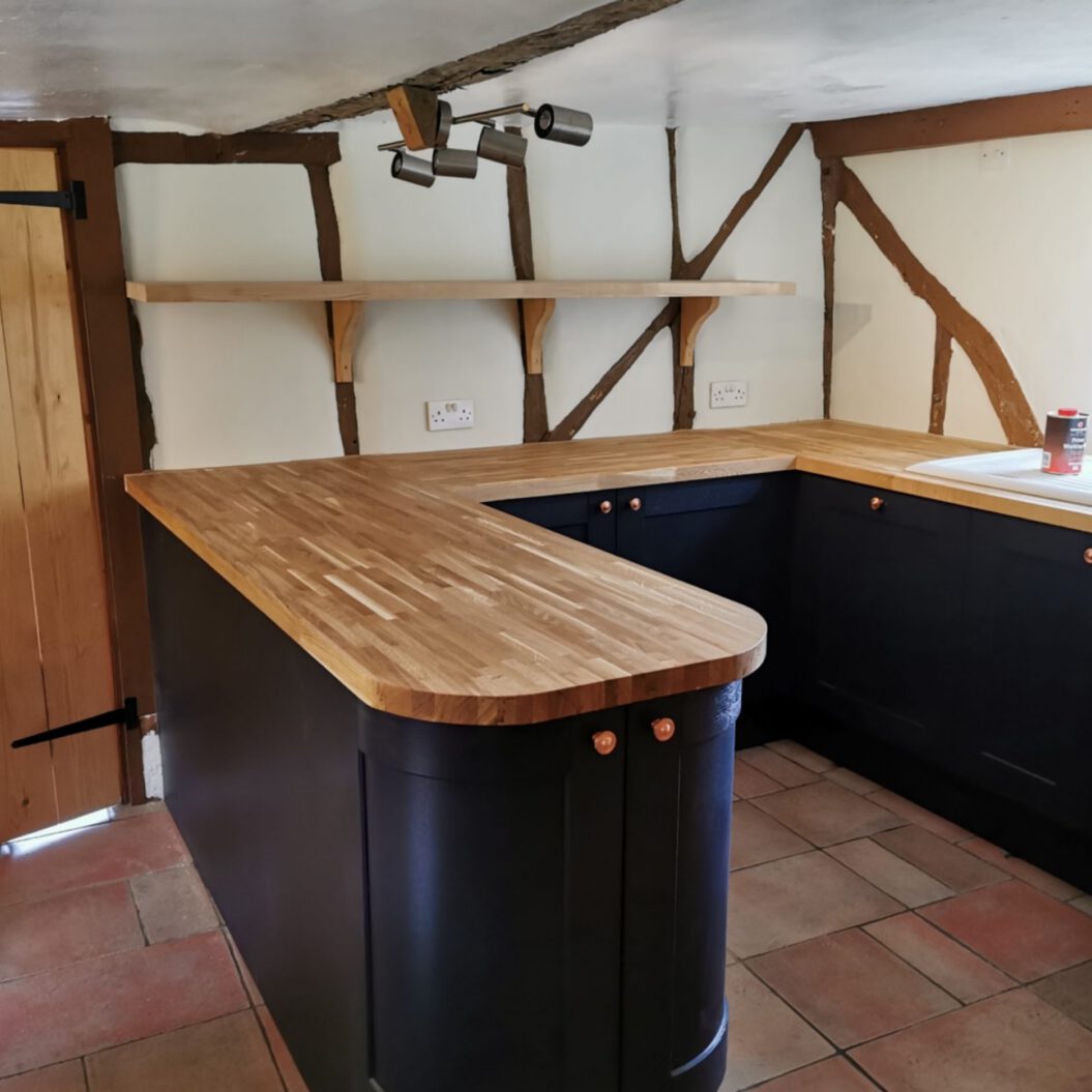 Modern kitchen fitted in classic style home